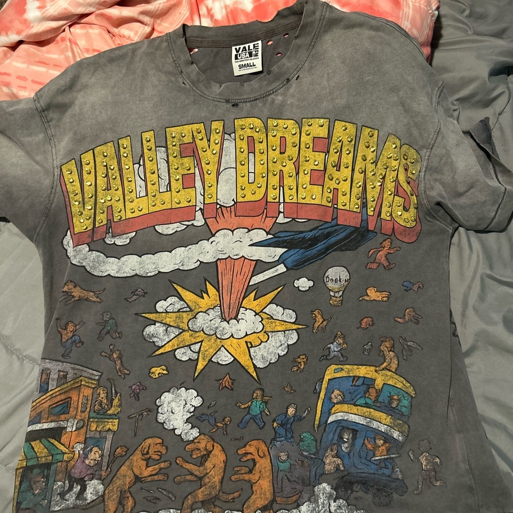 Valley Dreams Graphic Tee - Gray